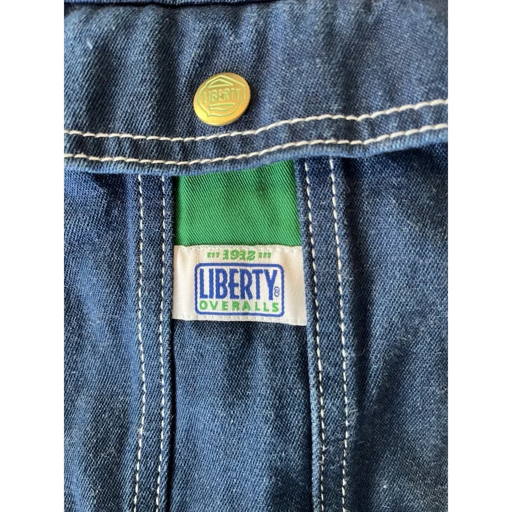 Men's Liberty Blue Denim‎ Bib Overalls Size 40x30 Vintage 90s Workwear Carpenter